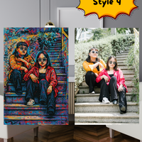 Custom canvas prints street art
