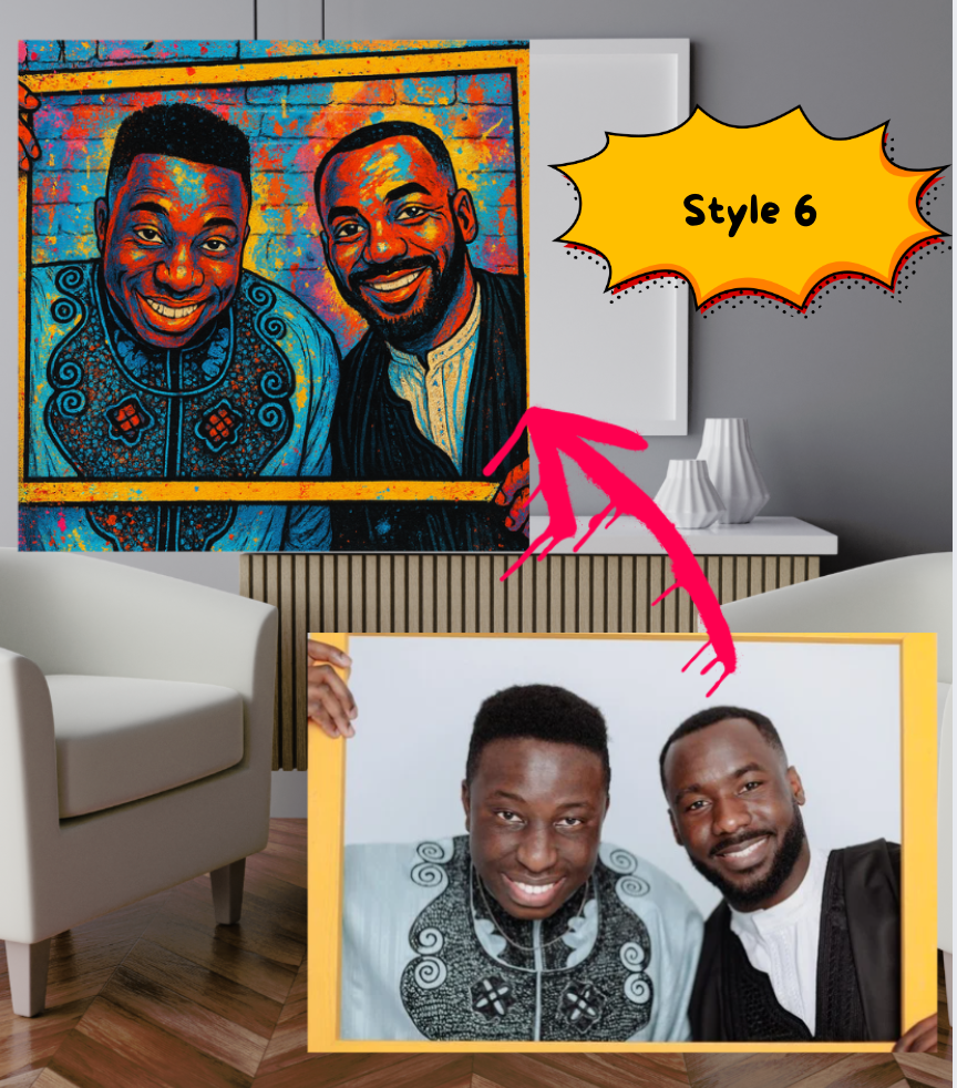 Custom canvas prints street art