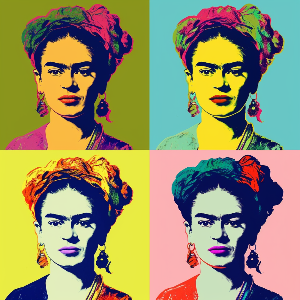 Frida Pop-Canvas-artwall-Artwall