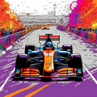 Formula 1 Velocity Unleashed-Canvas-artwall-Artwall