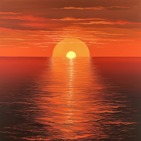 Breathtaking Sunset Majesty-Canvas-artwall-Artwall