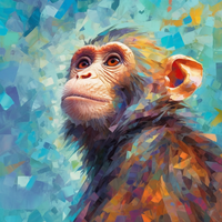Enchanting Monkey Masterpiece-Canvas-artwall-Artwall