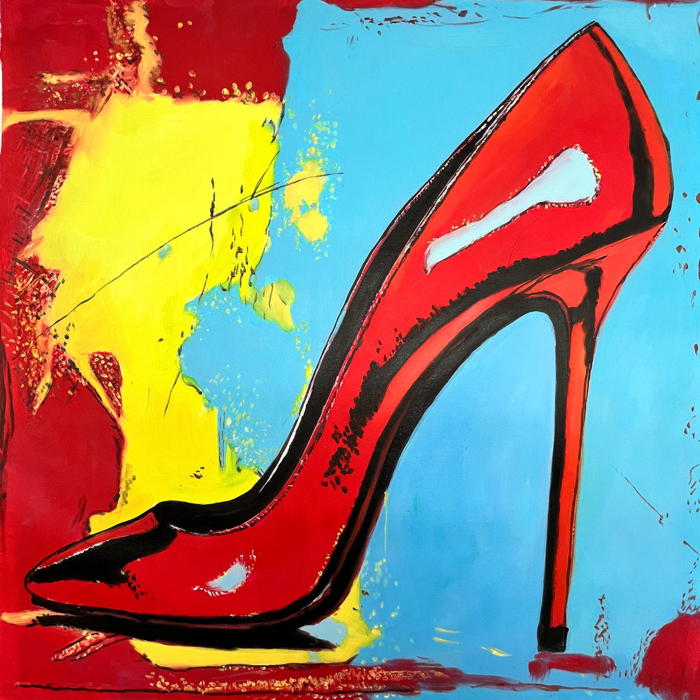 Glamour Woman Shoes Tableau Abstrait