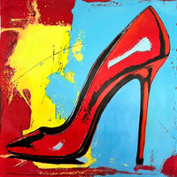 Glamour Woman Shoes Tableau Abstrait