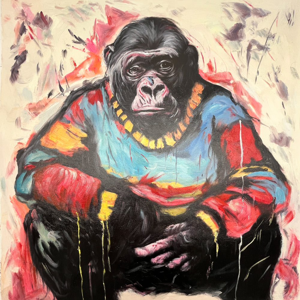 Monkey Music Pop Art Painting