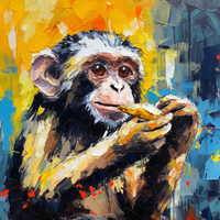 Spirited Monkey Canva-Canvas-artwall-Artwall