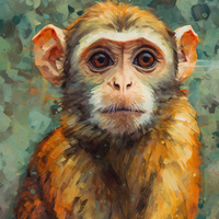 Curious Primate Art-Canvas-artwall-Artwall