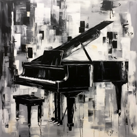 Resonant Piano Notes-Canvas-artwall-Artwall