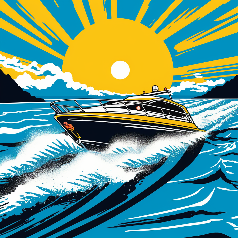 Coastal Serenade Elegant Yacht-Canvas-artwall-Artwall