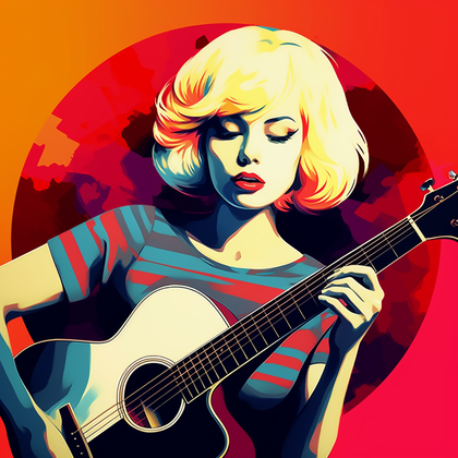 Melodic Guitar Stage-Canvas-artwall-Artwall