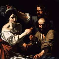Caravaggio's Timeless Gaze-Canvas-artwall-Artwall