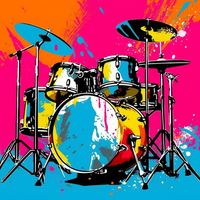 Drumming Masterpiece-Canvas-artwall-Artwall