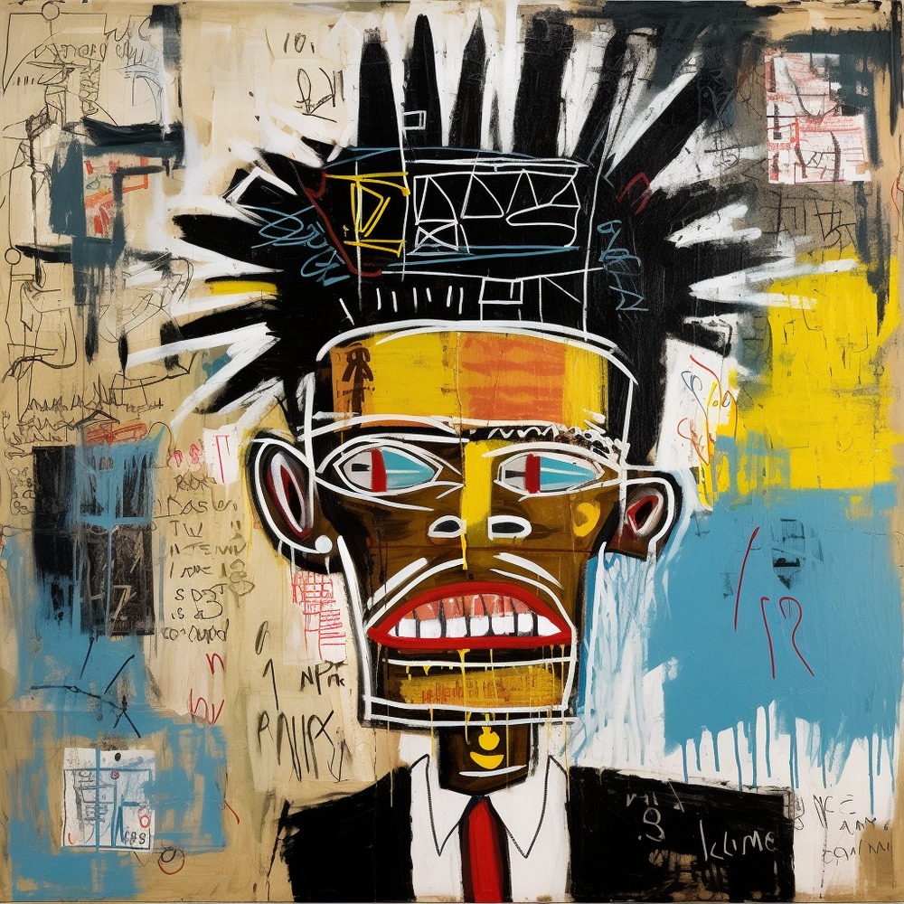 Basquiat's Iconic Symbols-Canvas-artwall-Artwall