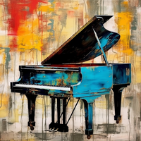 Ethereal Piano Artwork-Canvas-artwall-Artwall