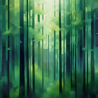 Misty Forest Path-Canvas-artwall-Artwall