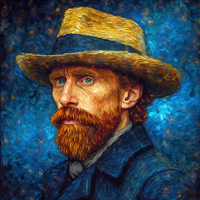 Intense Van Gogh Expression-Canvas-artwall-Artwall