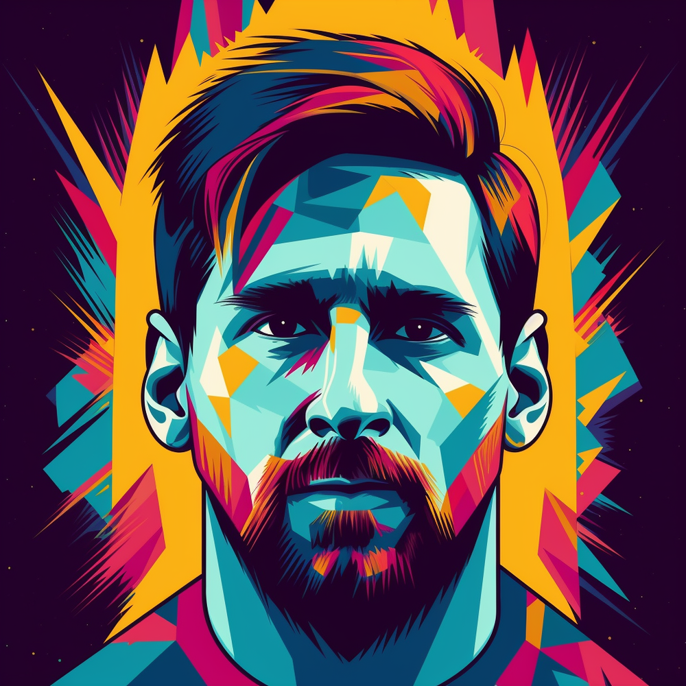 Messi Football-Canvas-artwall-Artwall