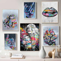 Tableau Pop Art "Graffiti Smile"