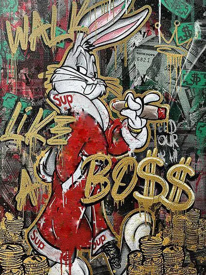 Tableau Pop Art "Comme un Boss"