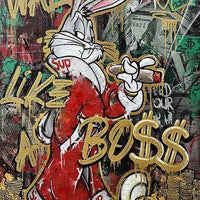 Tableau Pop Art "Comme un Boss"