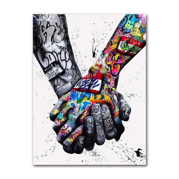 Tableau Pop Art Union Graffiti street art décoration murale moderne