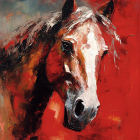 Stunning Horse Portrait-Canvas-artwall-Artwall