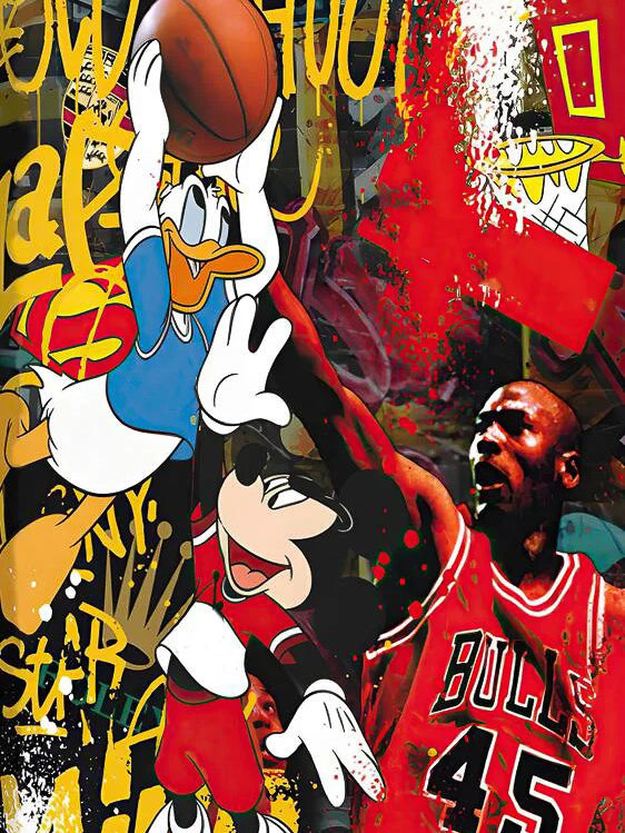 Tableau Pop Art "Slam Dunk Iconique"