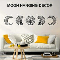 Décoration Murale des Phases de la Lune en Style Boho Nordique