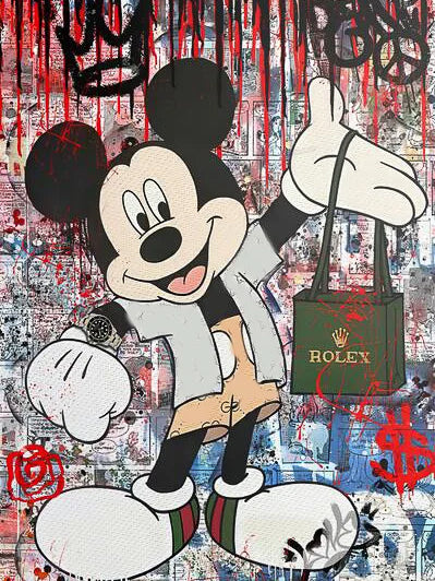 Tableau Pop Art "Mickey de Luxe"