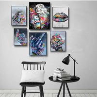 Tableau Pop Art "Poing Graffiti"