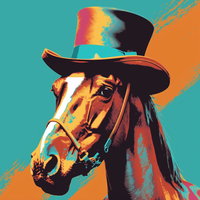 Gentle Horse Nuzzle-Canvas-artwall-Artwall