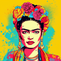 Queen Frida Kahlo-Canvas-artwall-Artwall