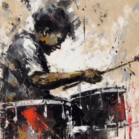 Dazzling Drum Cadence-Canvas-artwall-Artwall