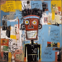 Captivating Basquiat Essence-Canvas-artwall-Artwall
