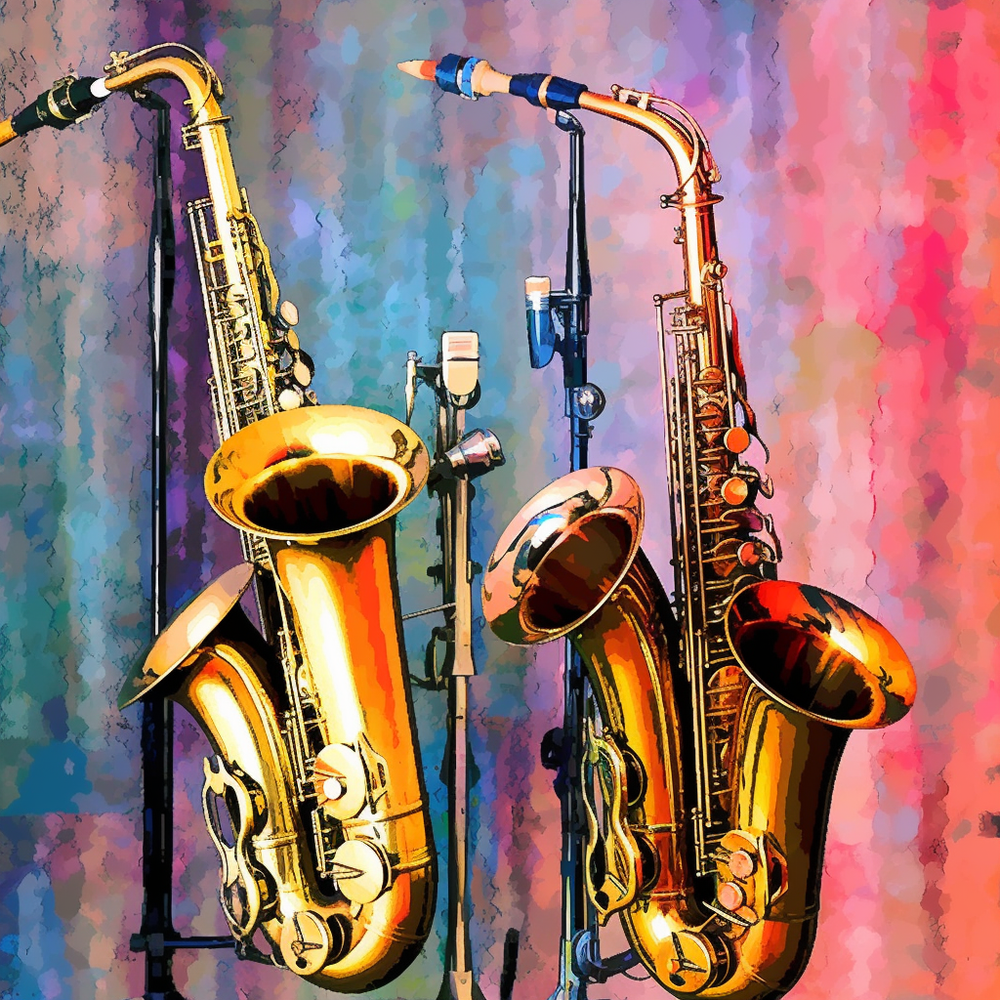 Smooth Saxophone Riffs-Canvas-artwall-Artwall