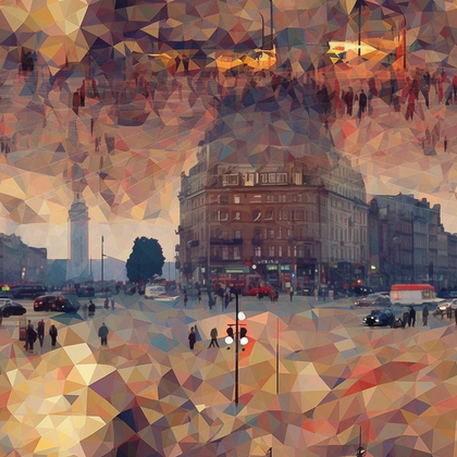 Berlin's vibrant embrace-Canvas-artwall-Artwall