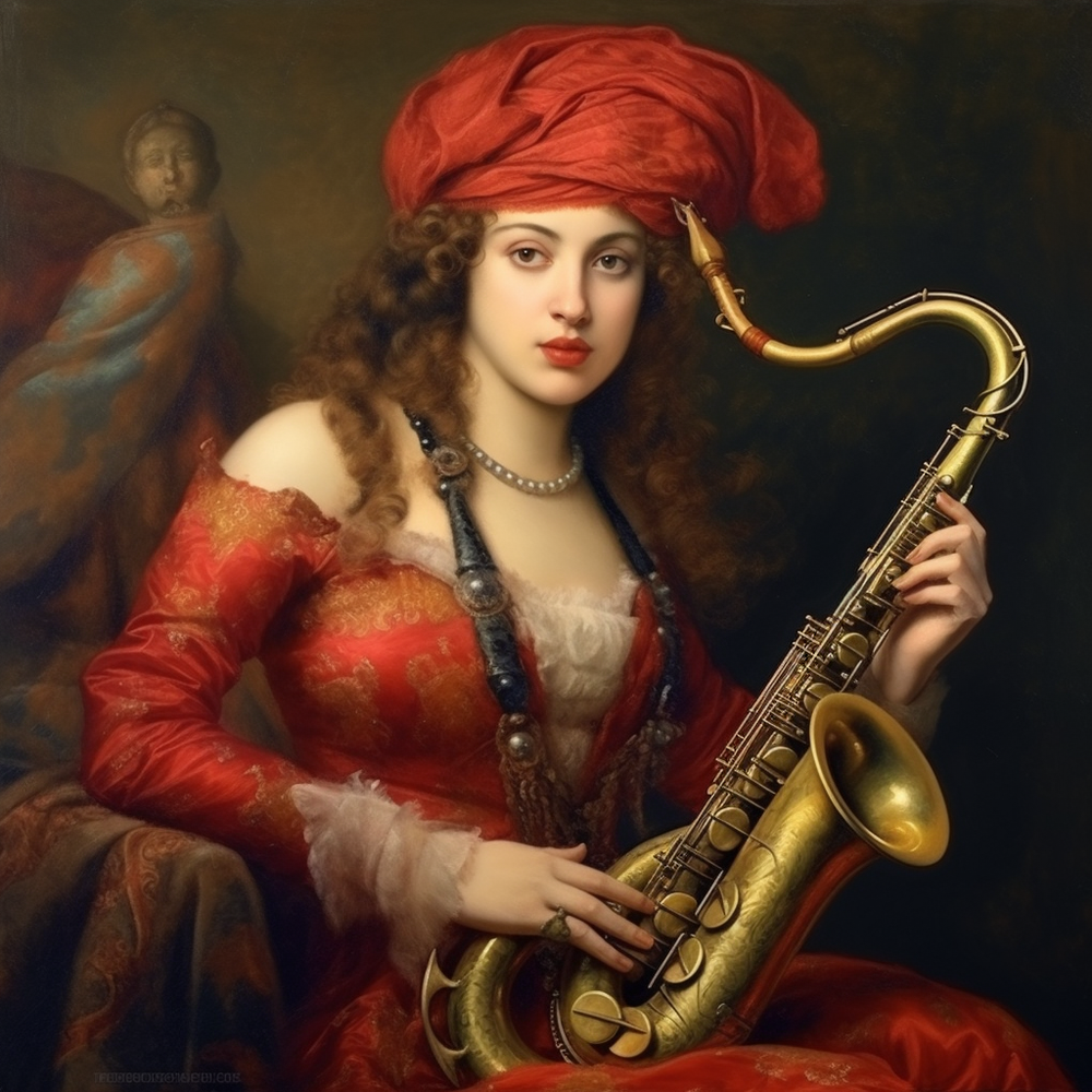Enchanting Saxophone Vibes-Canvas-artwall-Artwall