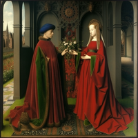 Van Eyck's Elegance-Canvas-artwall-Artwall