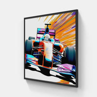 Pursuit of Velocity Formula 1-Canvas-artwall-20x20 cm-Black-Artwall