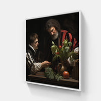 Dynamic Caravaggio Symphony-Canvas-artwall-20x20 cm-White-Artwall