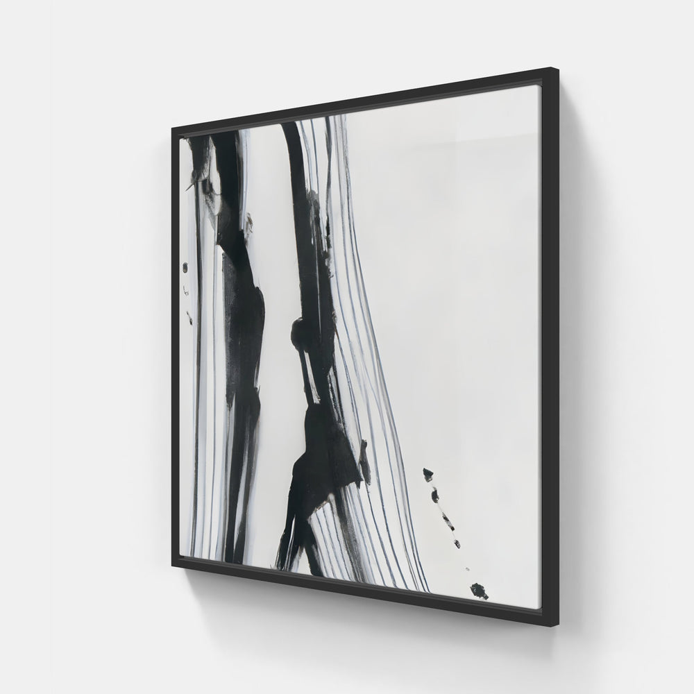 Abstract dreaming beauty-Canvas-artwall-20x20 cm-Black-Artwall