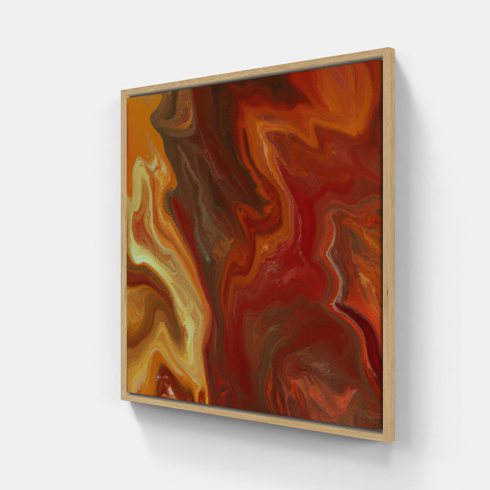 Orange ripens early-Canvas-artwall-20x20 cm-Wood-Artwall