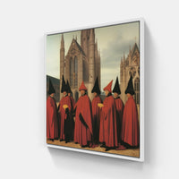 Van Eyck's Renaissance Magic-Canvas-artwall-20x20 cm-White-Artwall