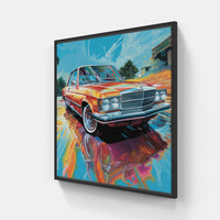Car Culture Chronicles-Canvas-artwall-20x20 cm-Black-Artwall