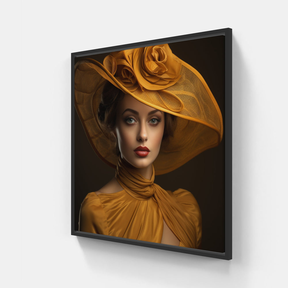 Style's Enduring Elegance-Canvas-artwall-20x20 cm-Black-Artwall