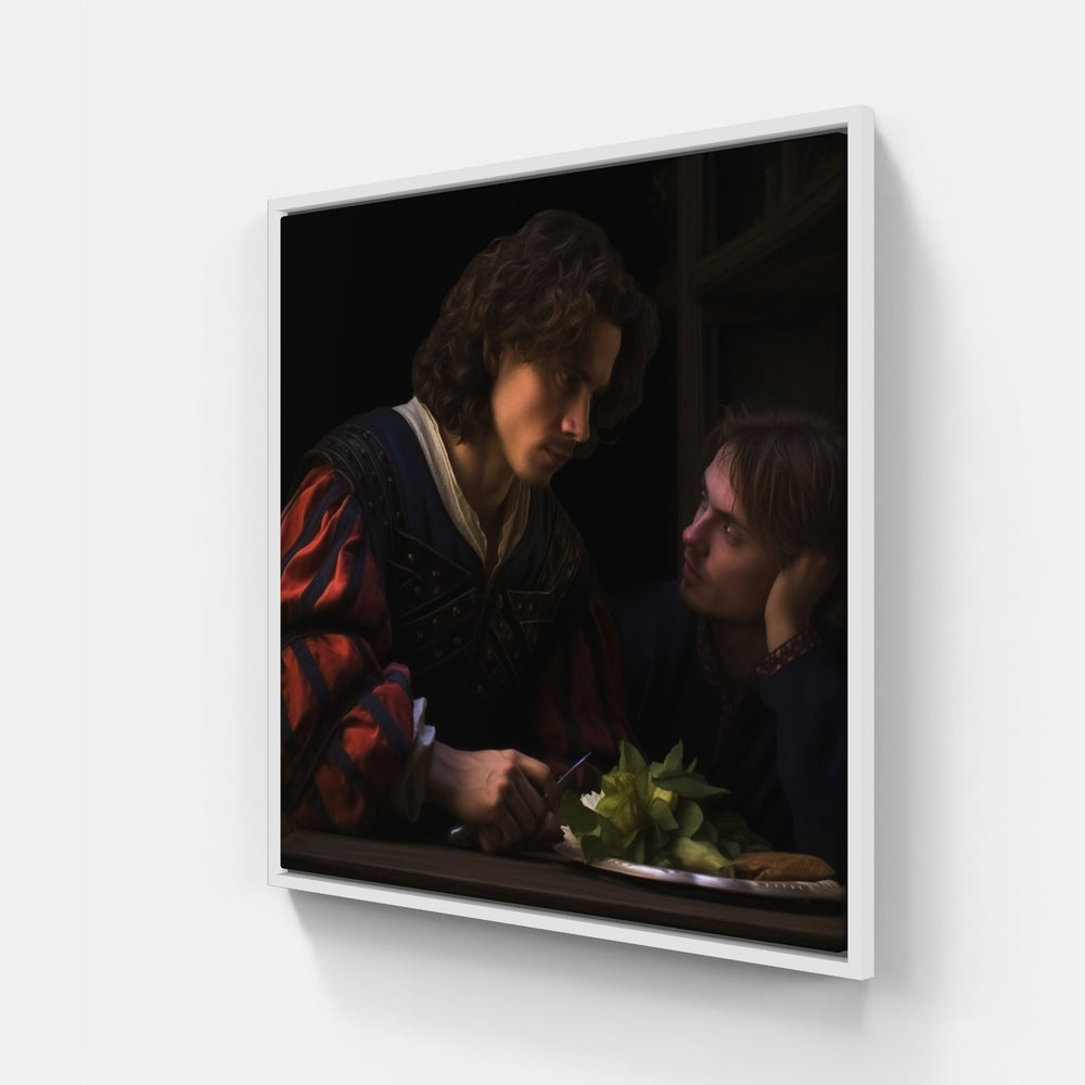 Enigmatic Caravaggio Essence-Canvas-artwall-20x20 cm-White-Artwall