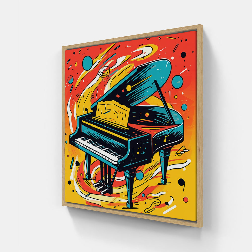 Vibrant Piano Serenade-Canvas-artwall-Artwall