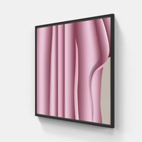 Pink timely bloom-Canvas-artwall-20x20 cm-Black-Artwall