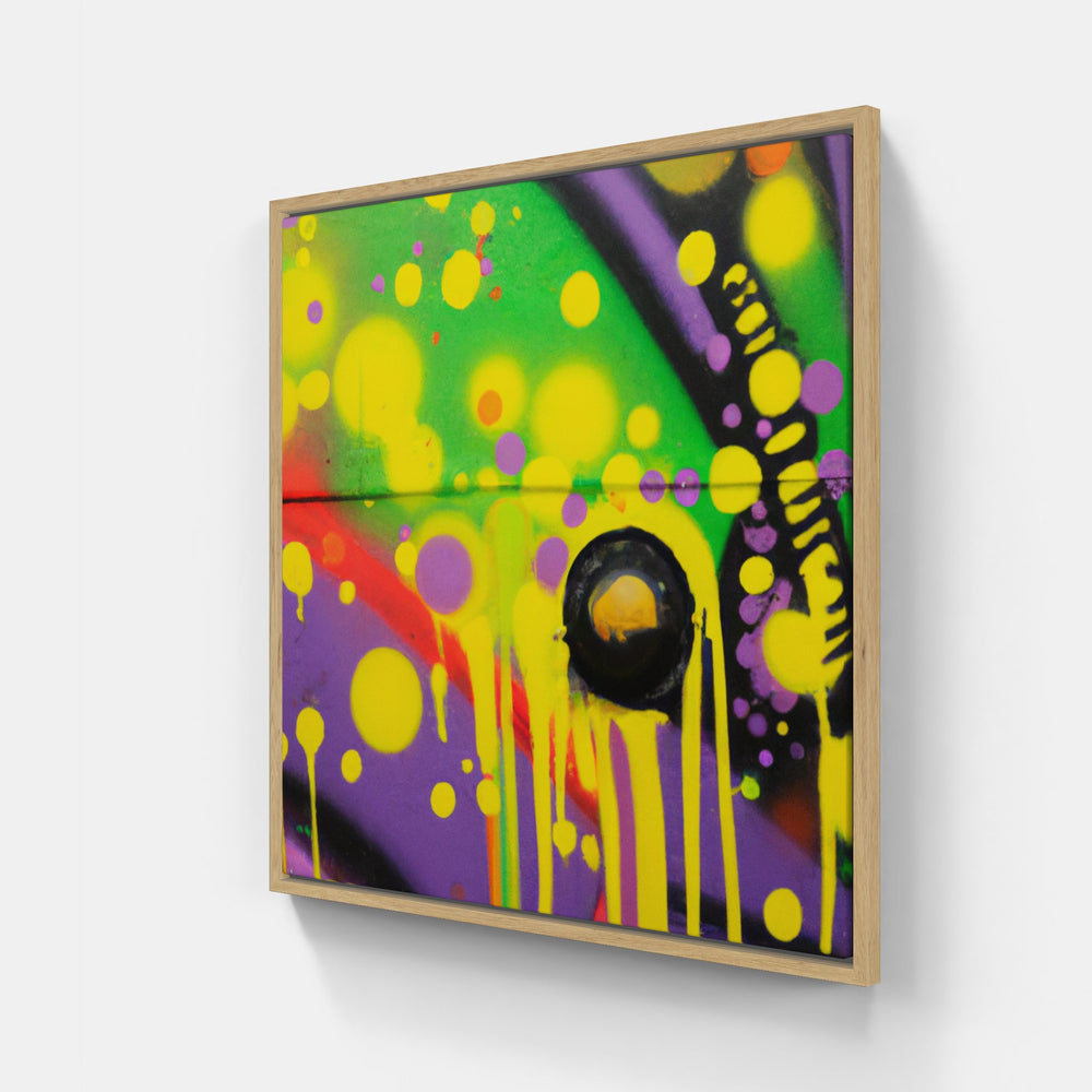 Graffiti Walls of Color-Canvas-artwall-20x20 cm-Wood-Artwall