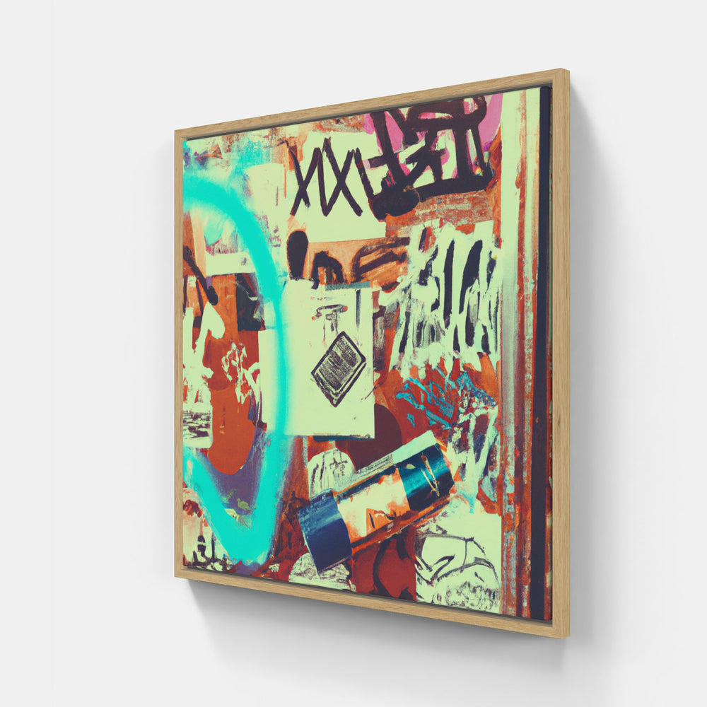 Graffiti Tag Masterpiece-Canvas-artwall-20x20 cm-Wood-Artwall